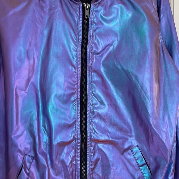 Balera Unisex Metallic Bomber Jacket - Picture 4 of 6